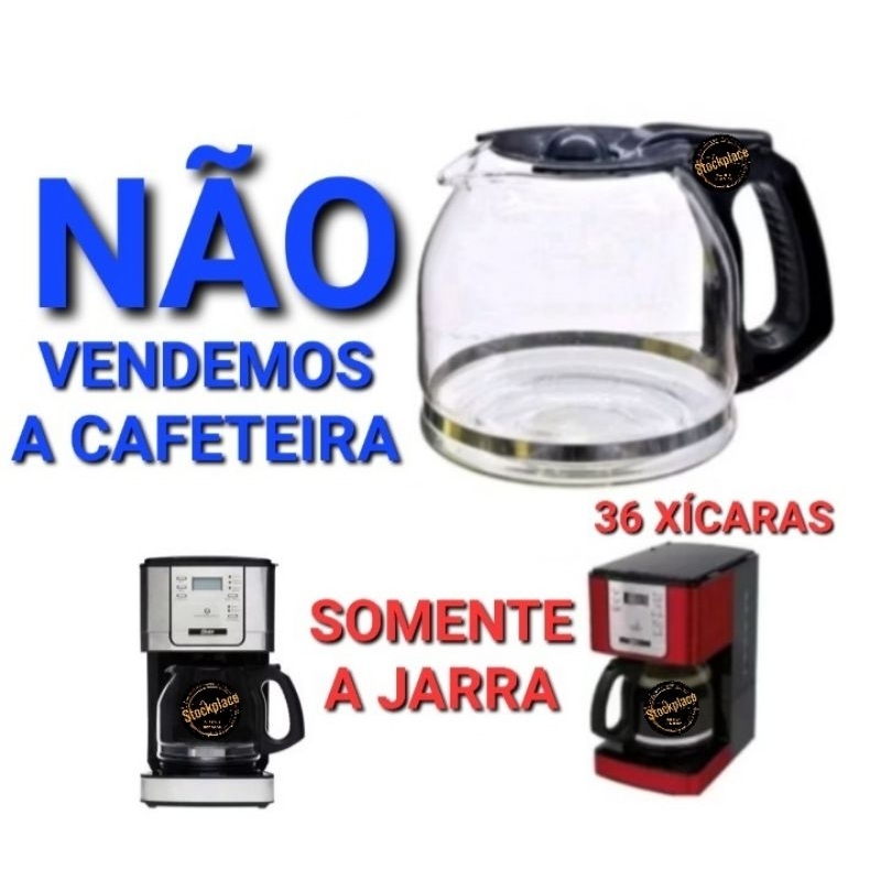 Jarra Compativel Para Cafeteira Oster "FLAVOR" Programável 4401-057 Preta
