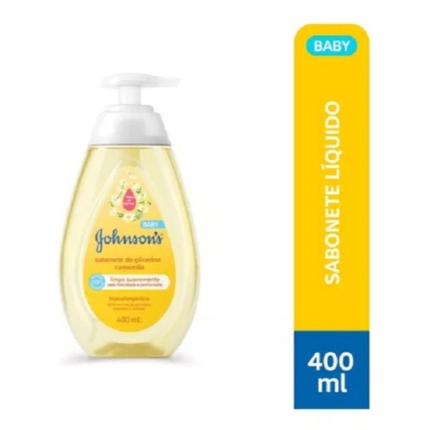 Sabonete Líquido Johnson's Baby Glicerina Camomila 400ml em Oferta na Shopee
