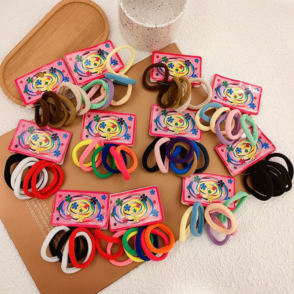 KIT 72/144/216/360 unidades Médio Xuxinha para cabelo de Meia e elástico para cabelo Scrunchie em Oferta na Shopee