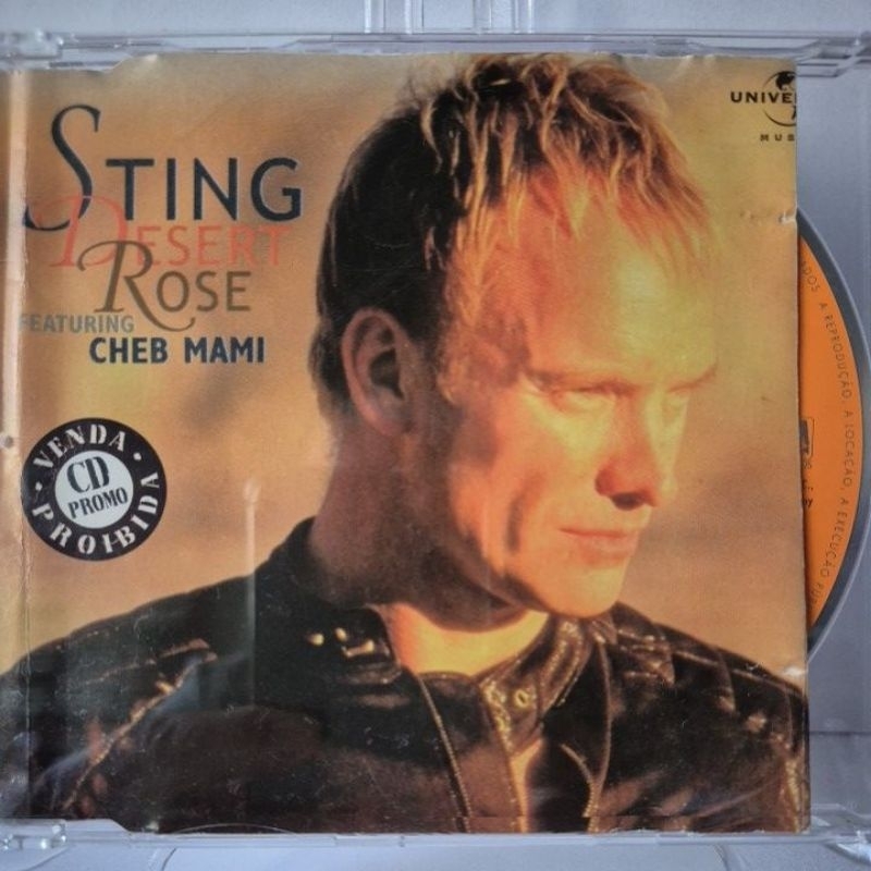 Cd Sting Desert Rose Promocional Single - Capa com recorte