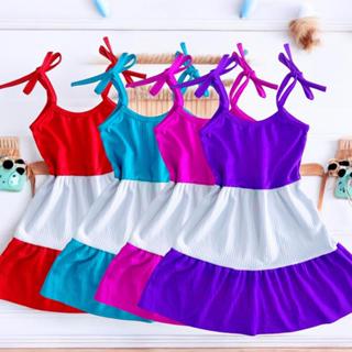 Vestido Infantil menina modelo três maria Multicolorido em Oferta na Shopee