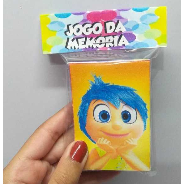 Lembrancinhas Mini jogos da Mémória Personalizado Divertidamente-Lembrancinha Festa-10/20/30/40