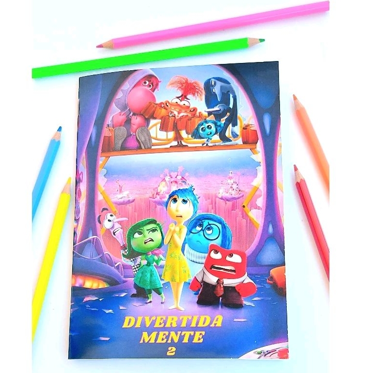 Livro para Pintar Divertidamente 2 Para Colorir gramatura 120 e Acompanha 3 Mini Lápis de Cor