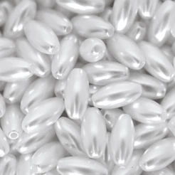 PEROLA ( ARROZ ) 6 x 12 mm BRANCA / COR PEROLA