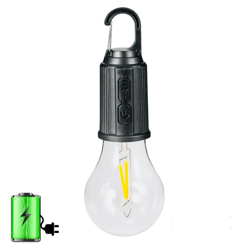 Luminária Lâmpada Recarregável Led Portátil Vintage Lanterna De Emergência 5w