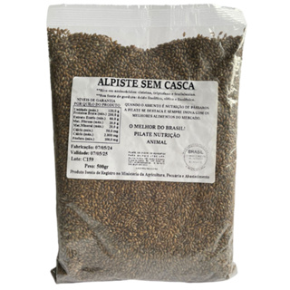Alpiste sem casca - 500g / Nutrição do seu pássaro Val.20/02/26 em Oferta na Shopee