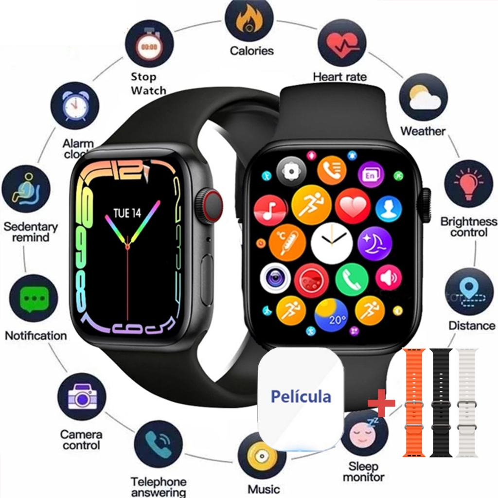 2025 Watch 10 Pro Max Relógio à prova d'água inteligente Bluetooth Call Heart Rate Smartwa...