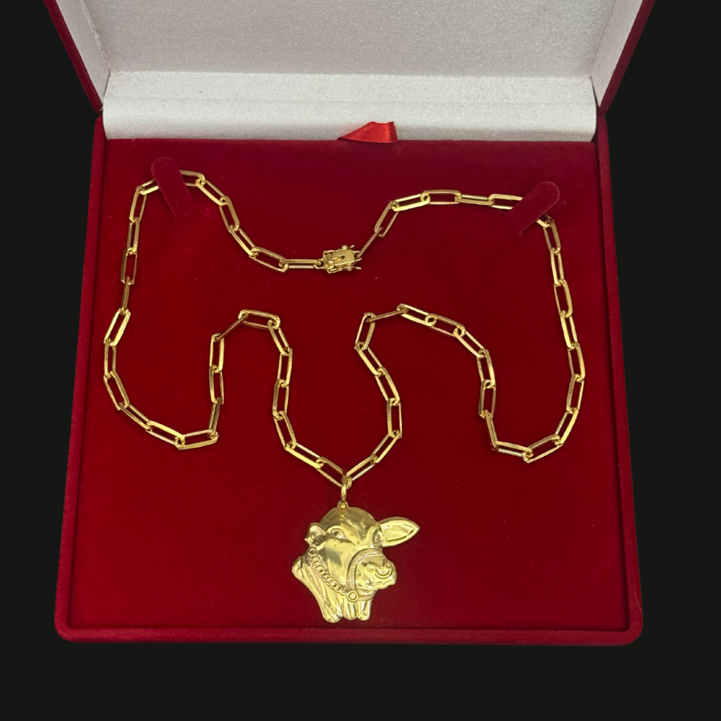 Cordao  pingente masculino moeda antiga cartier quinado cadeado moeda antiga cor ouro 18k não marea