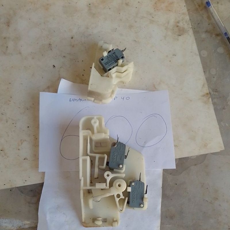 suporte das microchaves usado microondas Brastemp bmp40
