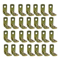 Cantoneira 10 Peças Mão Francesa Para Móveis Suporte Para Prateleira de 2cm Polegadas Bicromatizada