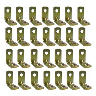 Cantoneira 10 Peças Mão Francesa Para Móveis Suporte Para Prateleira de 2cm Polegadas Bicromatizada