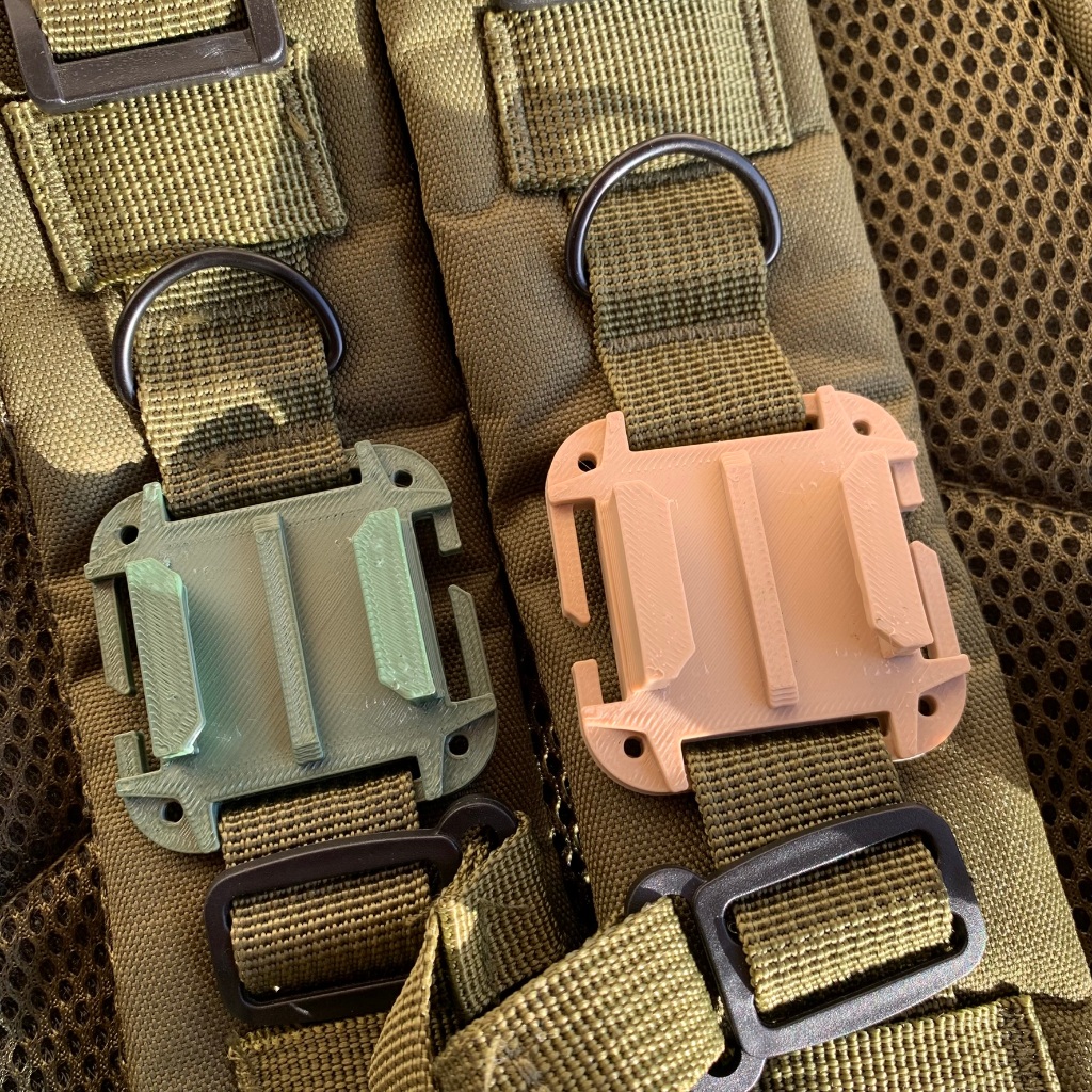 Suporte Gopro MOLLE Mochila tática Militar Camping Hiking Trilha Ciclismo EDC BOB Sobrevivência