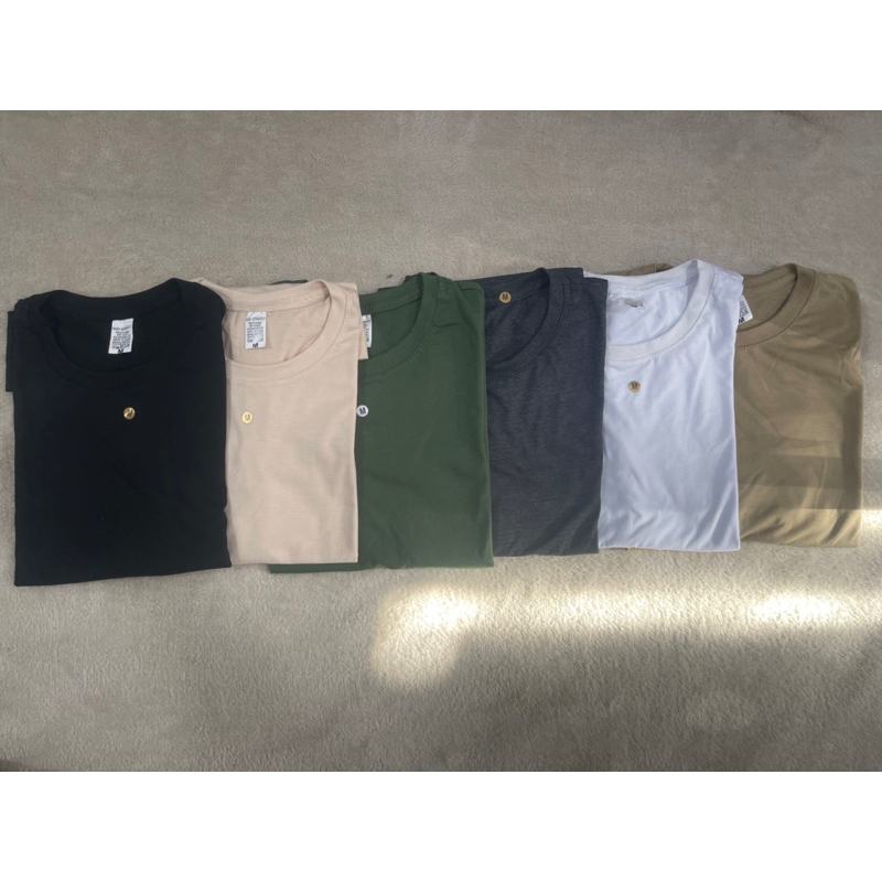 KIT 5 Peças camiseta manga curta masculina lisa básica 100% algodão variadas cores envio sortidas
