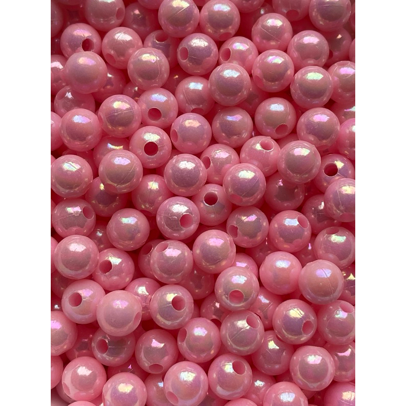 Miçanga 8mm Bola Leitosa Irisada Artesanato - 100 UNIDADES em Oferta na Shopee