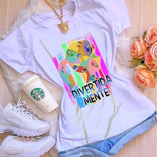Camiseta blusa Unissex Infantil Juvenil Adulto DivertidaMente todos personagens vários modelos