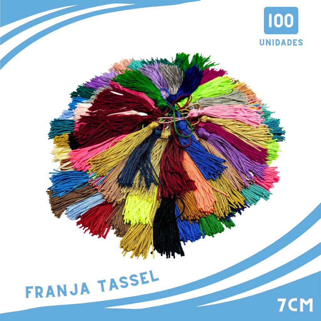 Franja Pingente Tassel De Seda - 7cm - 100pçs - Escolha A Cor em Oferta na Shopee