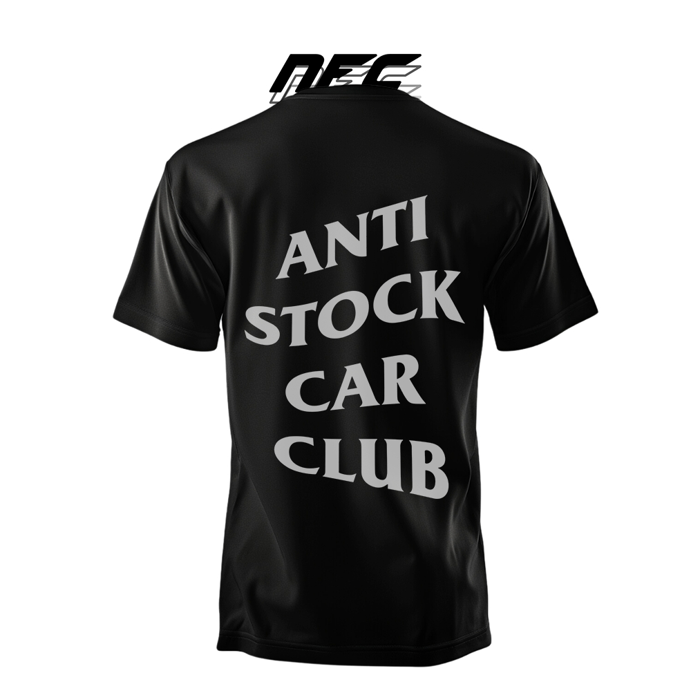 Camiseta Anti Stock Car Club, Carros Clássicos, Automobilismo, Velocidade, Algodão