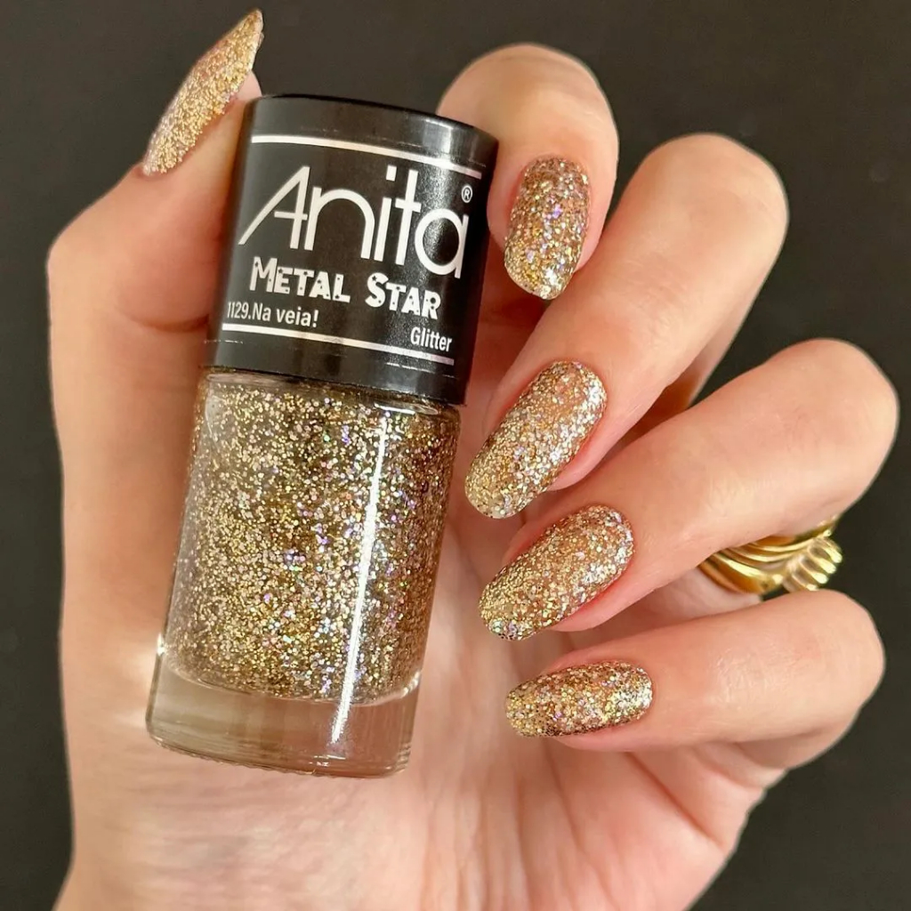 Esmalte Anita - NOVA COLEÇÃO METAL STAR - 1129 Na Veia - 10ml