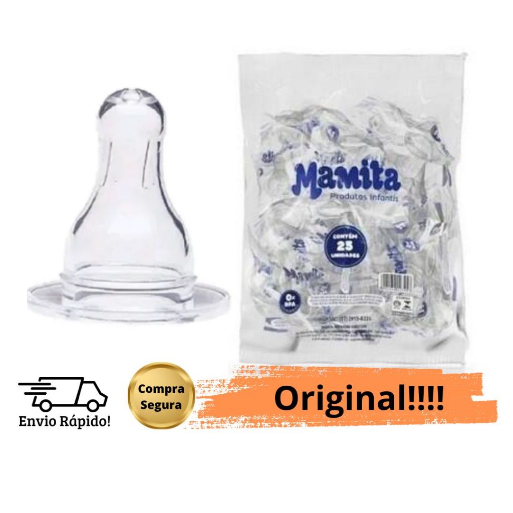 Kit Bico de Mamadeira Redondo c/25 un.