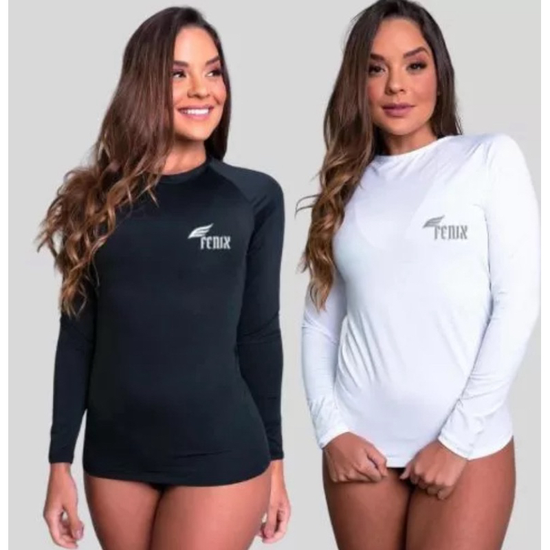 Camisa  Unissex Manga Longa Proteção UV 50+ Academia Treino Fitness