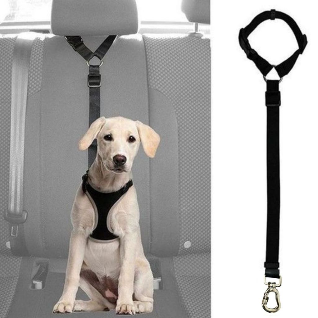 Cinto De Segurança Pet Veicular com Encosto De Cabeça para Cães de Médio e Grande Porte - Madiba Pet em Oferta na Shopee