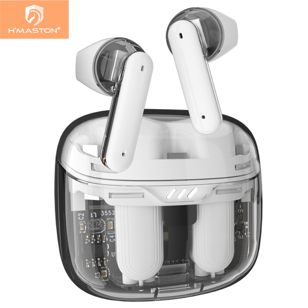 H'maston Fone De Ouvido Sem Fio Tws Transparente Com Microfone Rs-42 em Oferta na Shopee