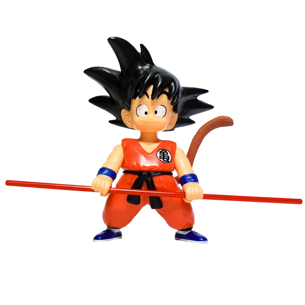 Action Figure Goku Criança com Bastão Mágico - Dragon Ball Clássico - Figura de Ação, Boneco
