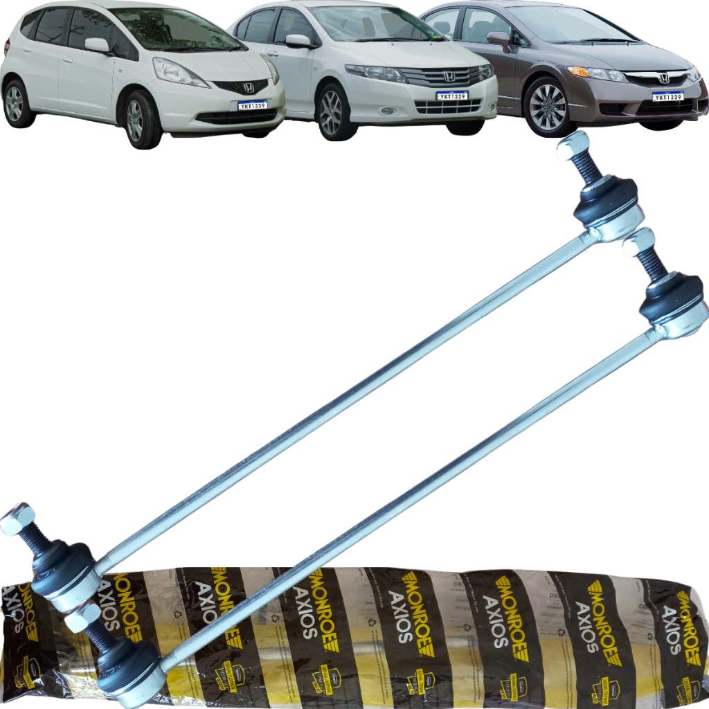 Par de Bieleta Dianteira Esq/Dir Axios New City Civic Fit em Oferta na Shopee