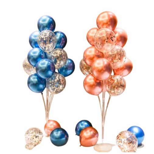 Suportes Pega Balão de Chão 1,80 cm com 19 Pontos Bexiga Decoração