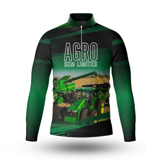 Camisa Camiseta Agro Infantil Agricultura Proteção Uv50+ em Oferta na Shopee