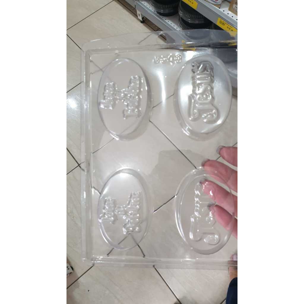 Forma para sabonete acetato "oval Jesus" em Oferta na Shopee