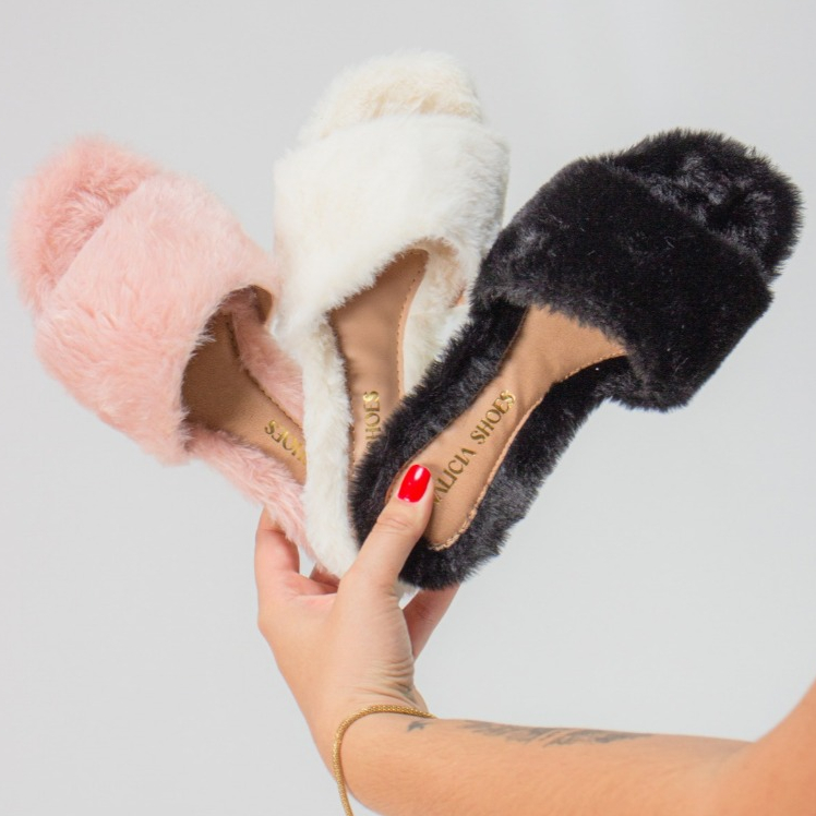 Pantufa Feminina adulta Chinelo Slide Feminino Aberta promoção ultimos pares