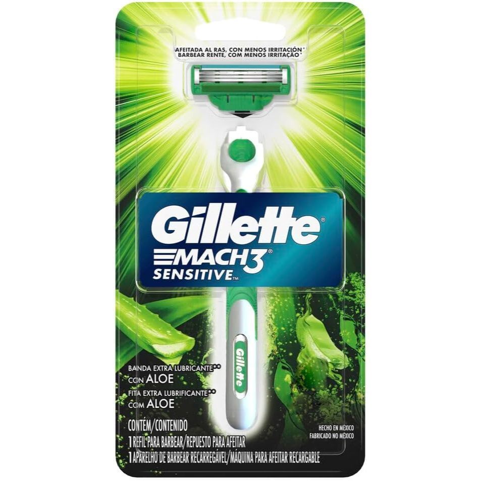 Aparelho de Barbear Gillette Mach 3 Sensitive Mach3