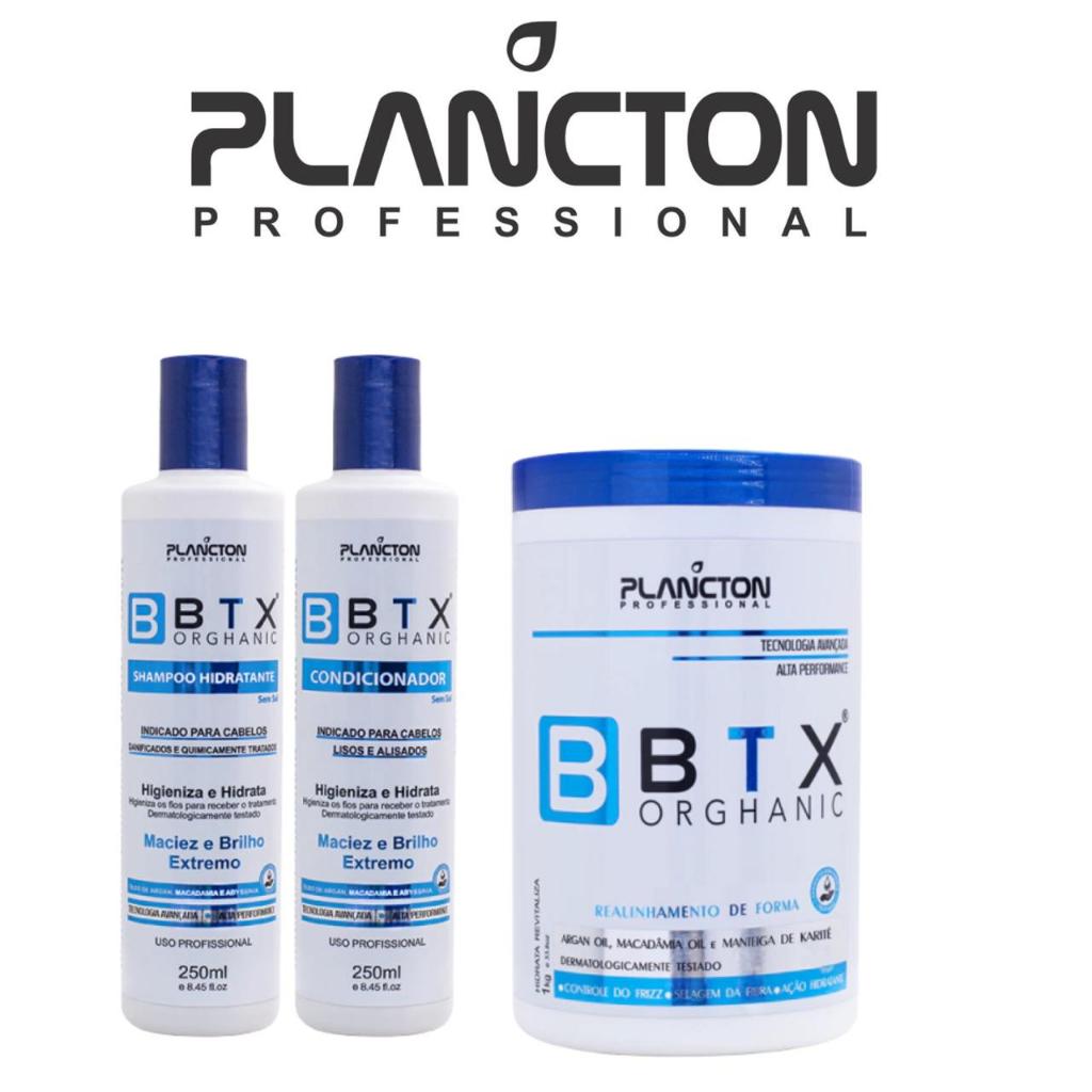 Kit Btx Orghanic Redução de Volume Sem formol + 3 Semanas Plancton + Luvas