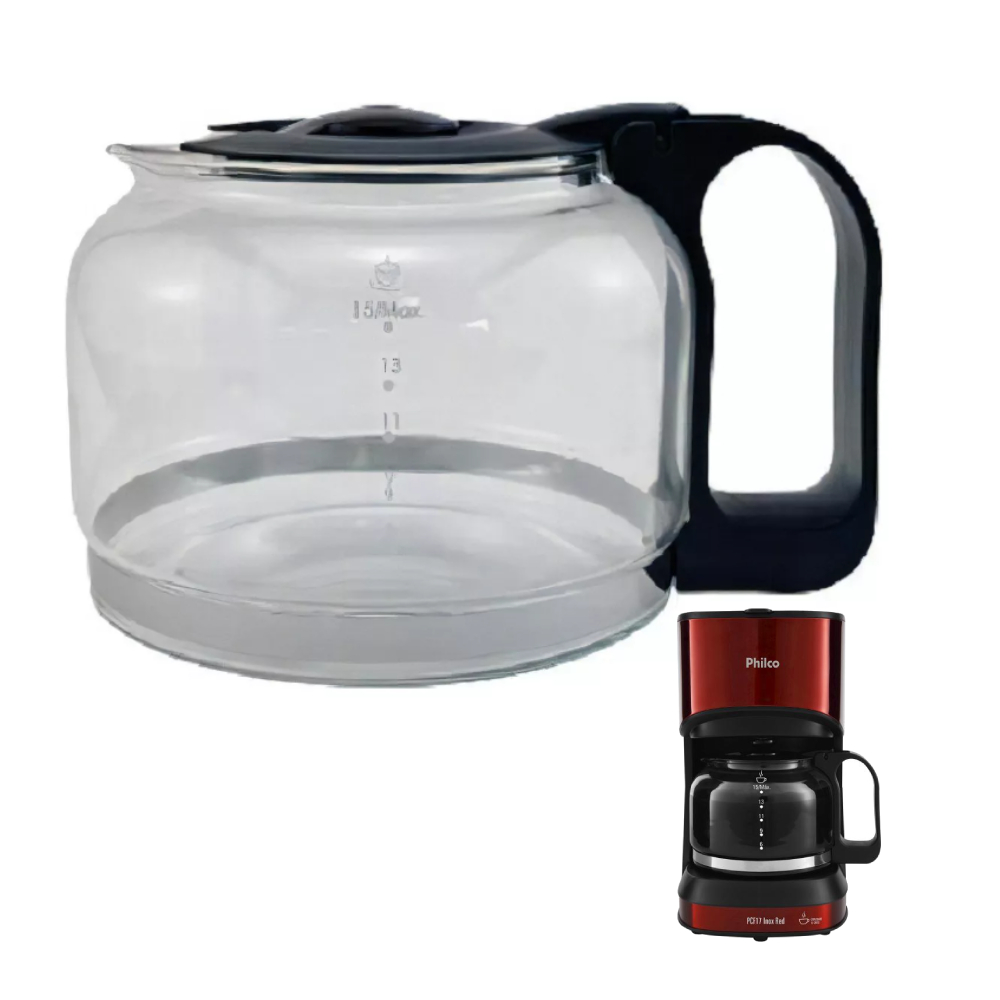 Jarra Original Cafeteira Philco PCF17 Inox Red
