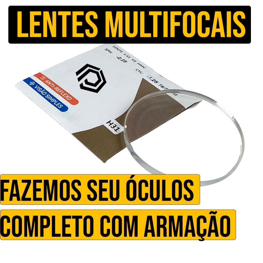Par de Lentes Multifocal  para longe intermediário perto miopia astigmatismo PRESENTGOD em Oferta na Shopee