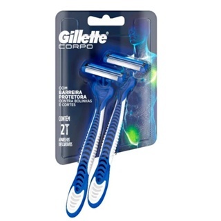 Aparelho De Barbear Gillette Corpo Descartável 2 unidades