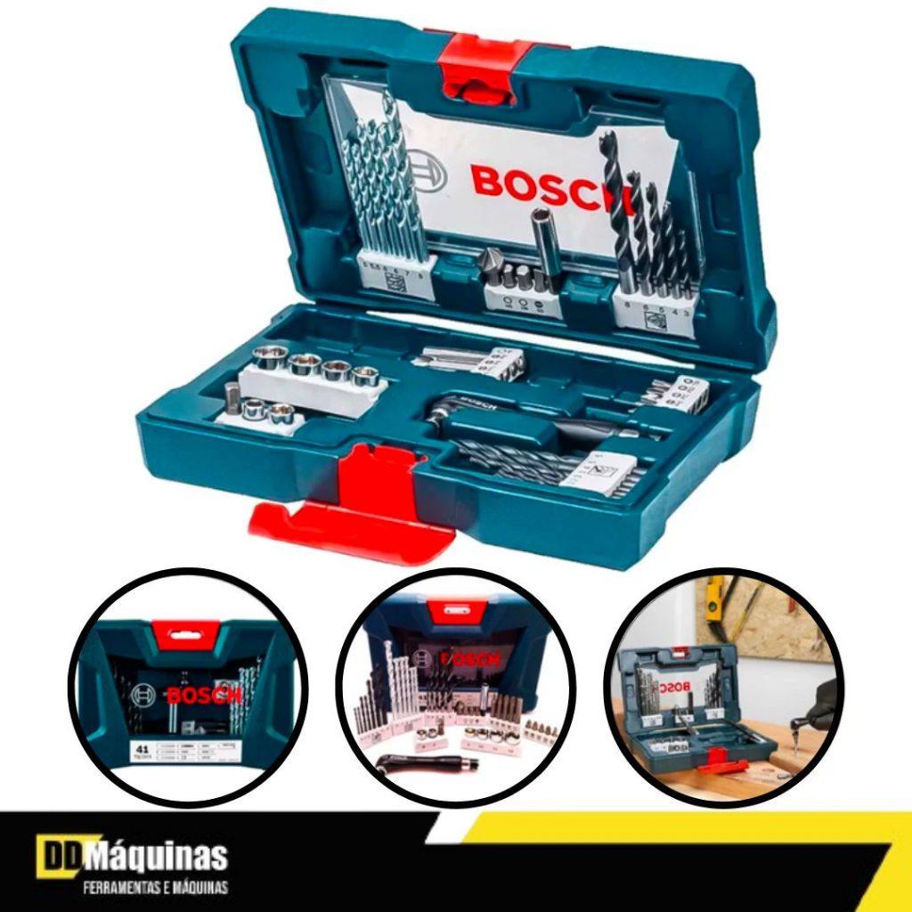 Jogo de Bits e Brocas 41 Peças V-line - Bosch em Oferta na Shopee