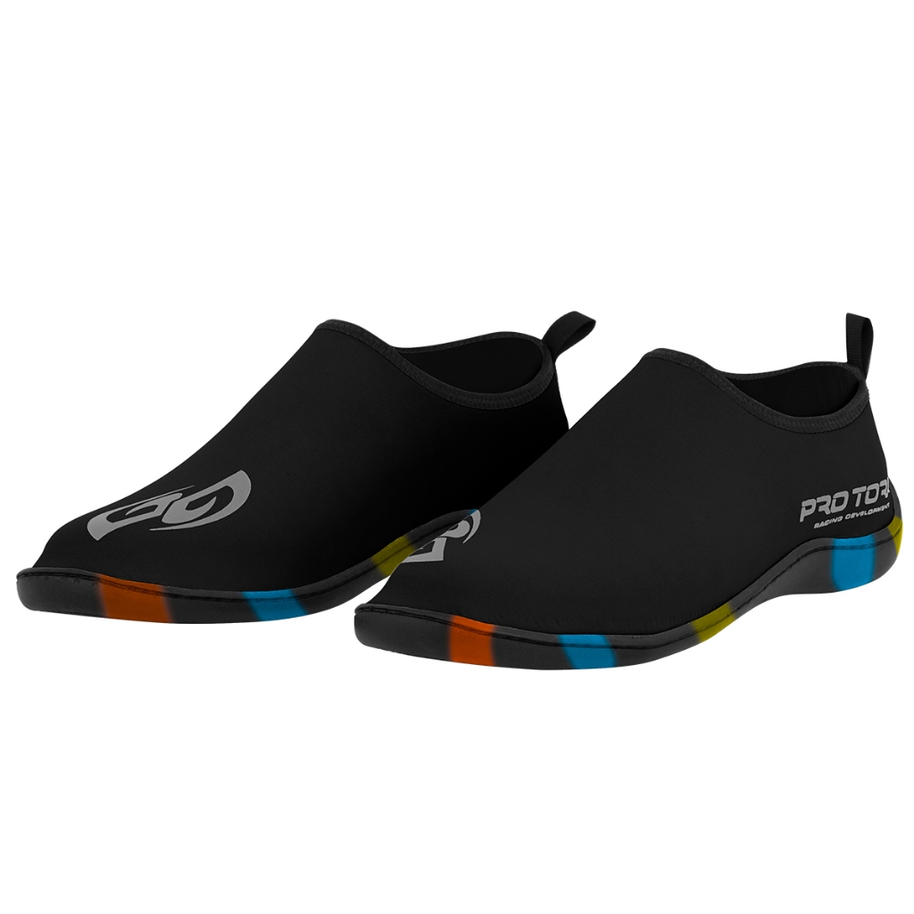Sapatilha Aquática Infantil Pro Tork Neoprene Solado Colorido Tênis Esportiva Praia Trilha Cachoeira Pesca Híbrida