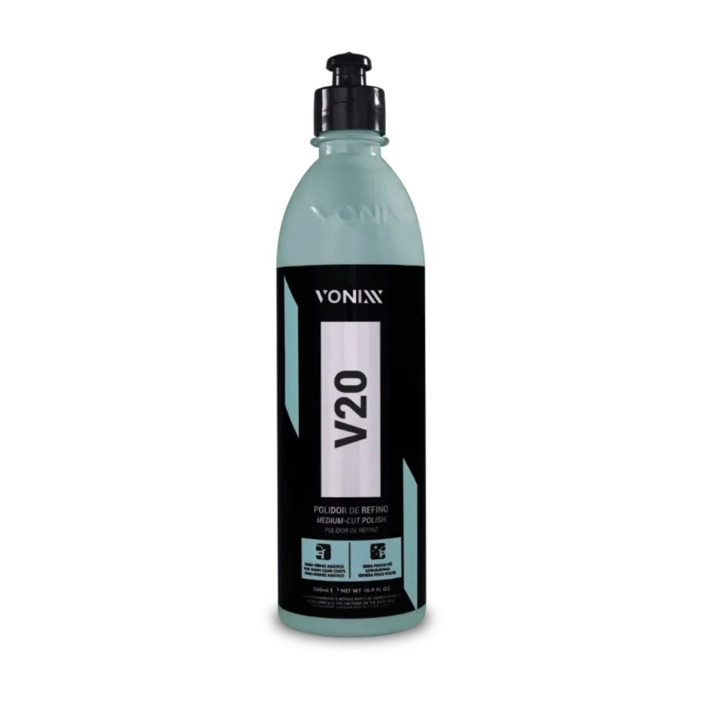 V20 Vonixx Composto Polidor Refino Medium Cut Polish 500ml em Oferta na Shopee