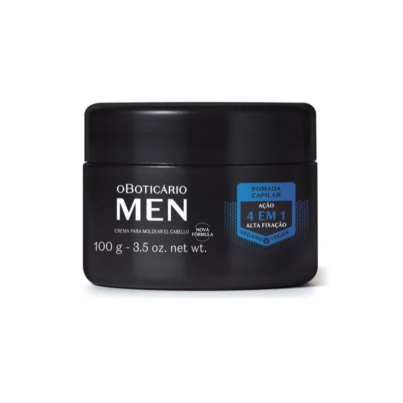Men Pomada Modeladora Alta Fixacao Capilar 100G - O Boticário