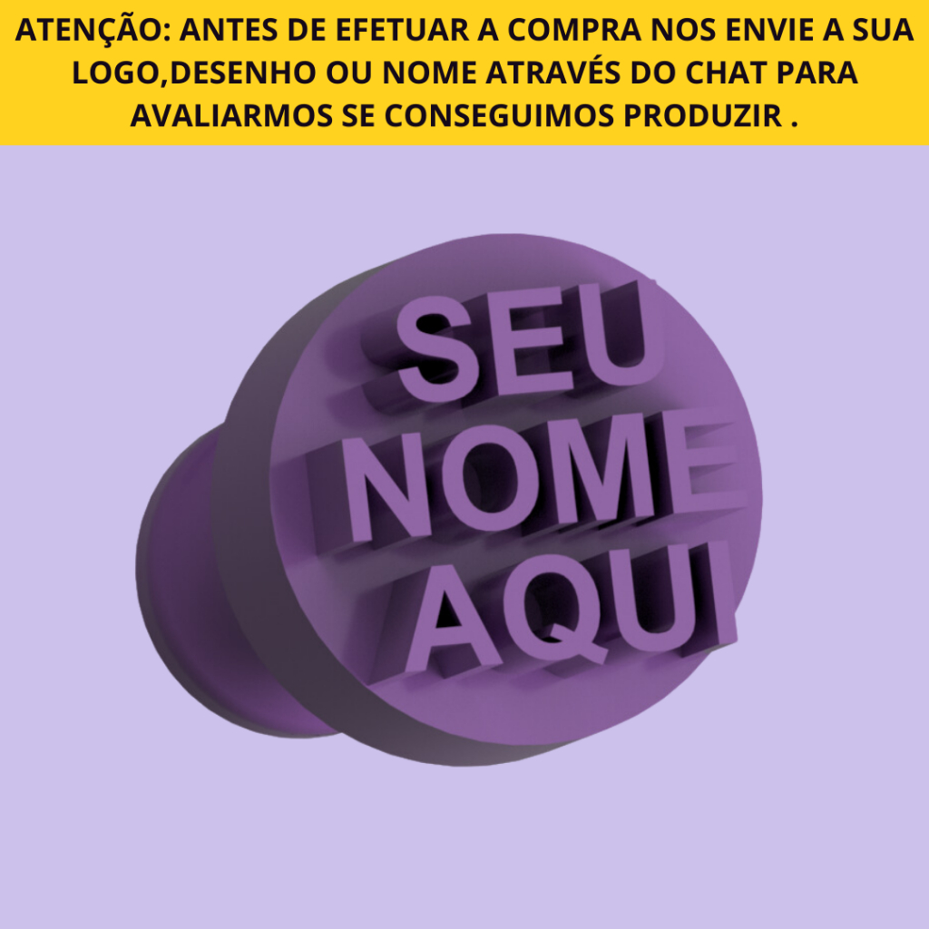 Carimbo para Brigadeiro e Doces - Personalizado - 1 unidades