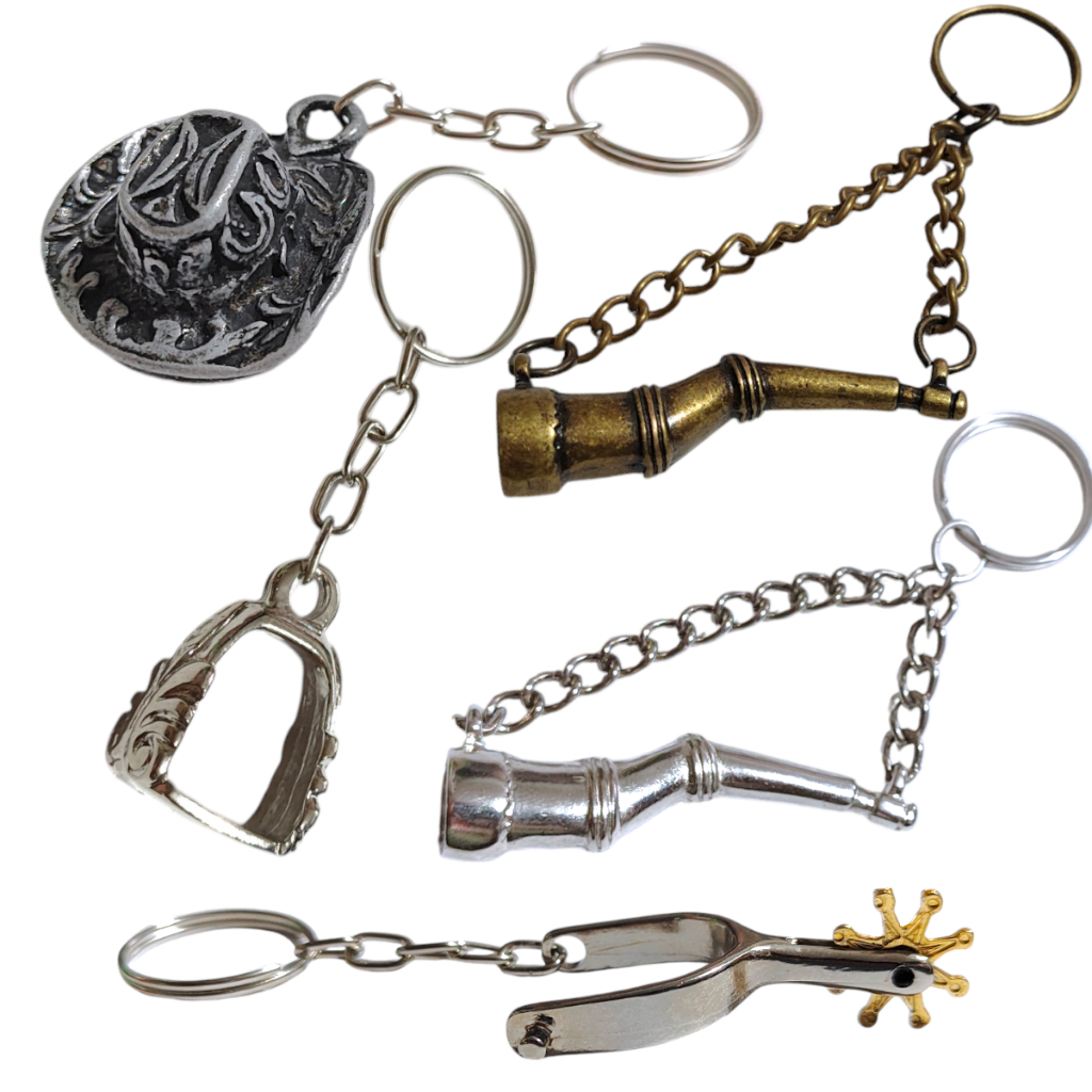 Chaveiro Metálico Acessórios Cowboy Country Boiadeiro Peão Cavaleiro Vaqueiro Sertanejo Rodeio Chapéu Espora Estribo em Oferta na Shopee