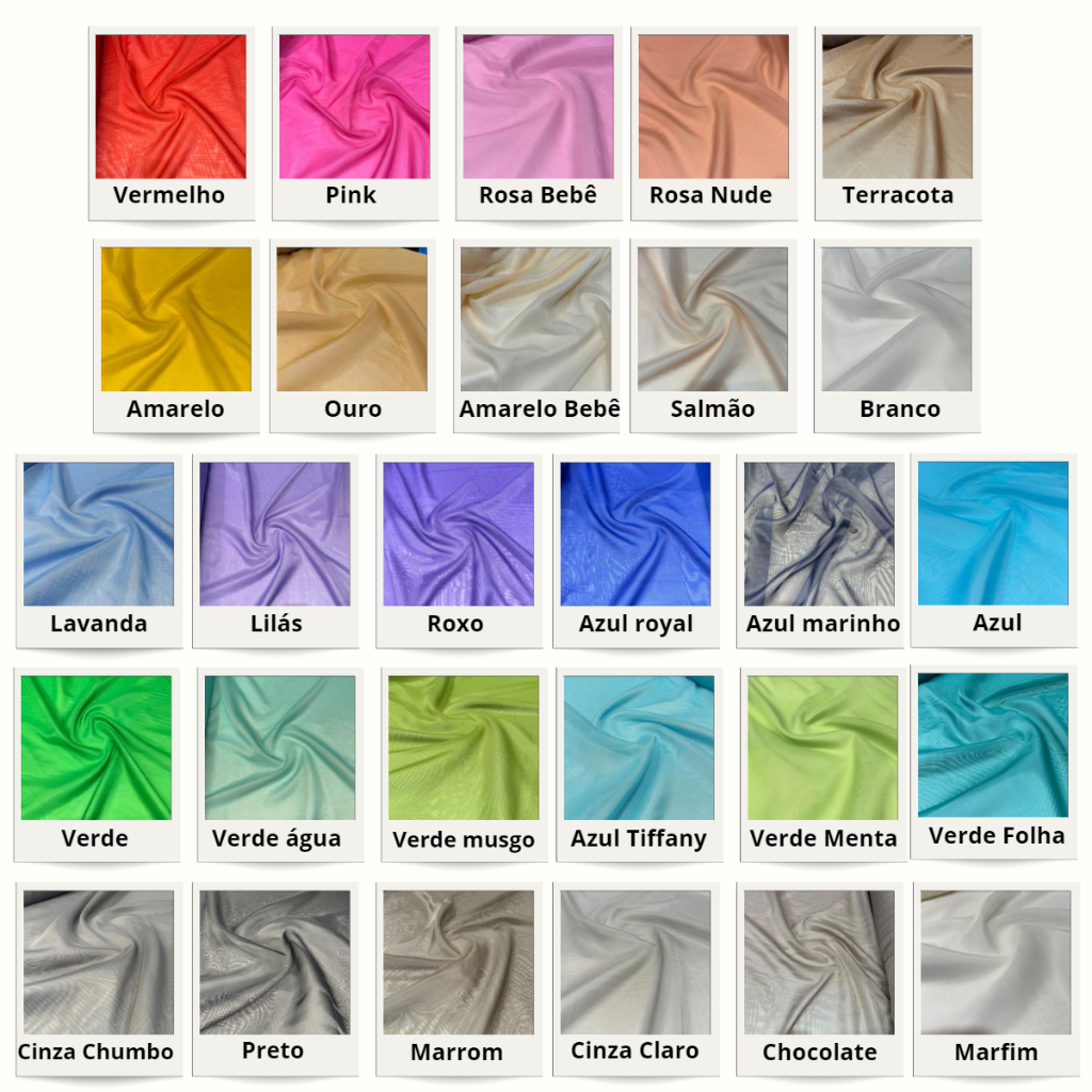 Tecido Voil Liso Variadas Cores 3,00m Cortinas Decoração em Oferta na Shopee