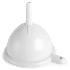 Funil de Plástico  Para Cozinha Bares Restaurantes e Oficinas Cores Sortidas Retratil Silicone