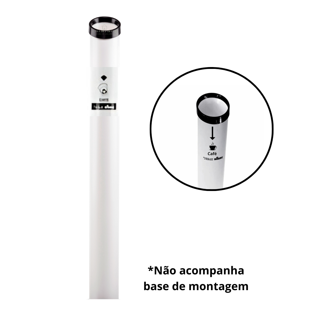 Lixeira Coletor Papa Copos de Café sem Base Nobre Restaurantes Comercio em Oferta na Shopee