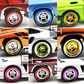 Jogo de Rodas Pneus de Borracha Hot Wheels 1/64 1:64 Custom Eixo Móvel e Fixo, Estilo BNDS, Carlomo em Oferta na Shopee