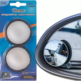 2 Espelho Convexo Auxiliar Universal Olho De Boi Ponto Cego em Oferta na Shopee