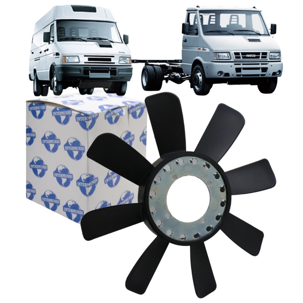 Hélice Do Radiador Motor Iveco Daily 2.8 8v 1997 a 2005