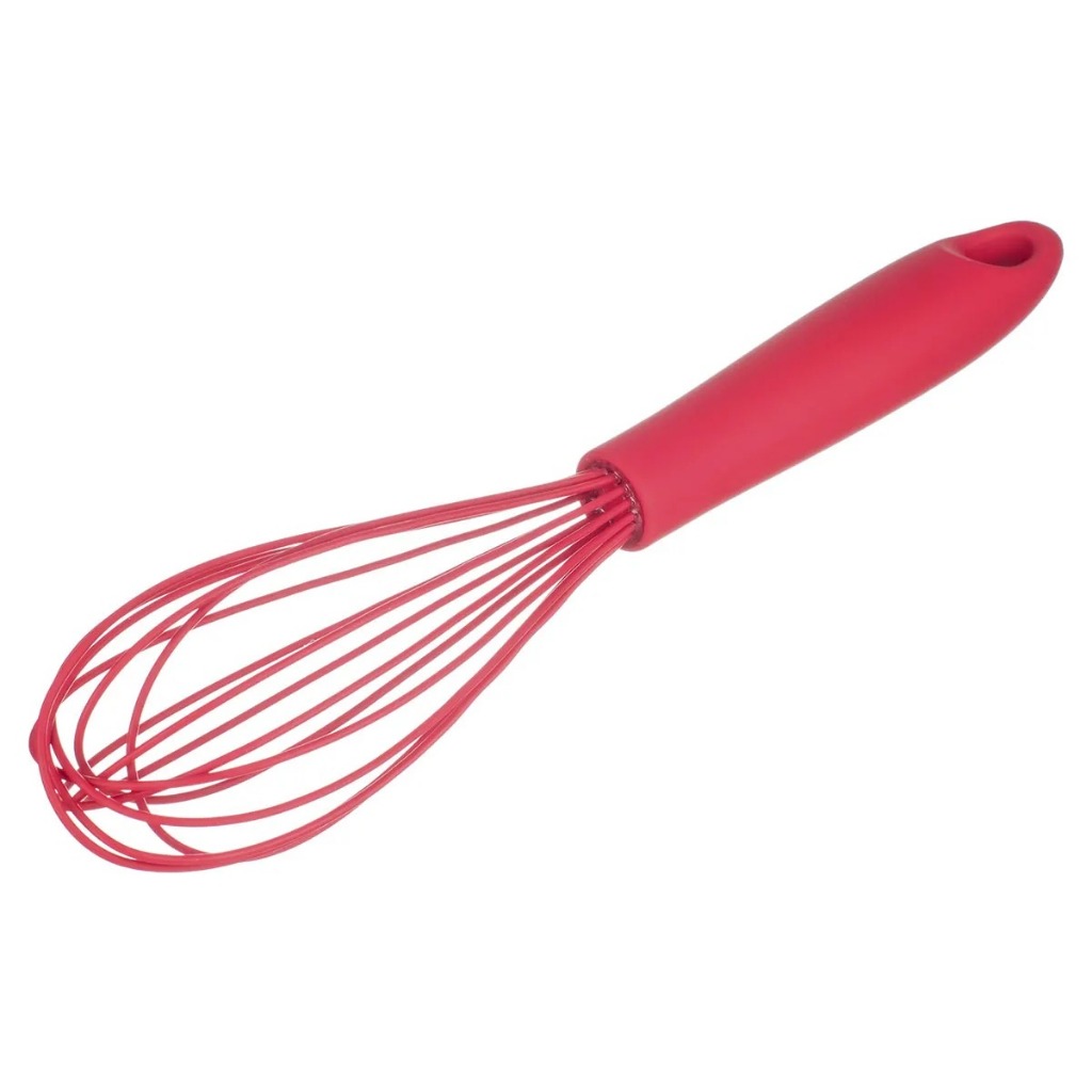 Batedor Fouet De Bolo Profissional Manual Fio De Silicone Weck